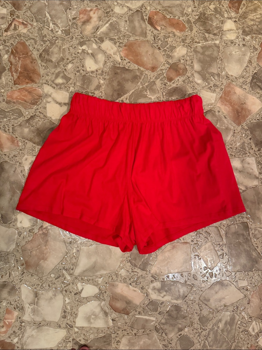 wild fable Red Elastic-Waist Athletic Shorts